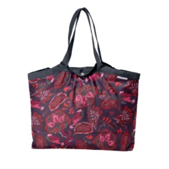 Pleated Tote Bag - Medium Size Purple D'amour