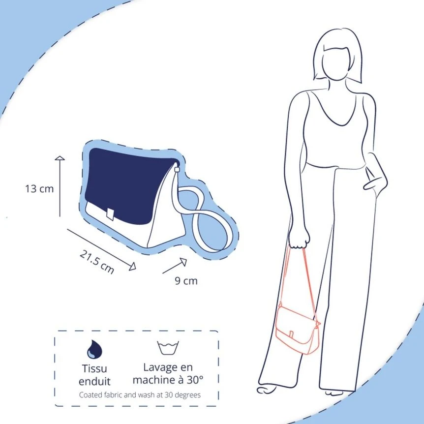 Flap Of Shoulder Bag Camelias Rubis 2 Flap Of Shoulder Bag Camelias Rubis – Image 2