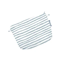 Tiny Coton Clutch Bag Striped Blue Gray Glitter