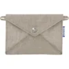 Little Envelope Clutch Silver Linen