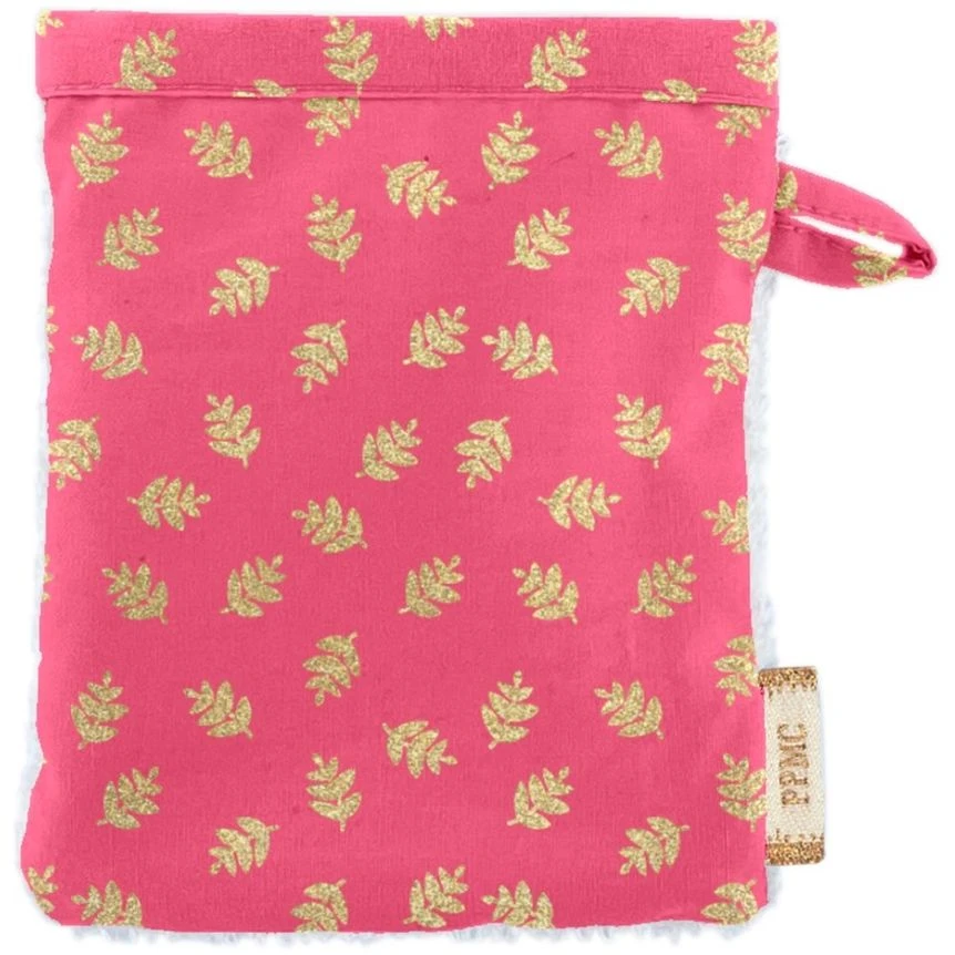 Make-Up Remover Glove Feuillage Or Rose 1 Make-Up Remover Glove Feuillage Or Rose