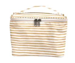 Large Vanity Rayé Or Blanc