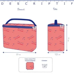 Large Vanity Bulle Bronze Marine -Chic Bags Soldes 28098756233417d655658a6ff2c2