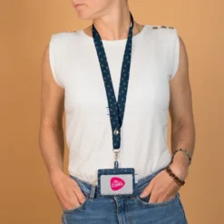 Badge Holder Bulle Bronze Marine -Chic Bags Soldes 3b521e917e9ef609c91b38b52166