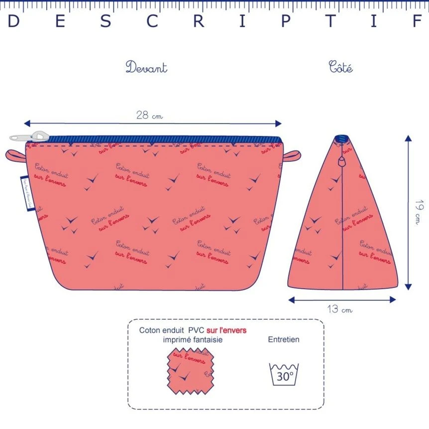 Cosmetic Bag With Flap Golden Straw 2 Cosmetic Bag With Flap Golden Straw – Image 2