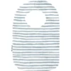 Bib - Baby Size Striped Blue Gray Glitter