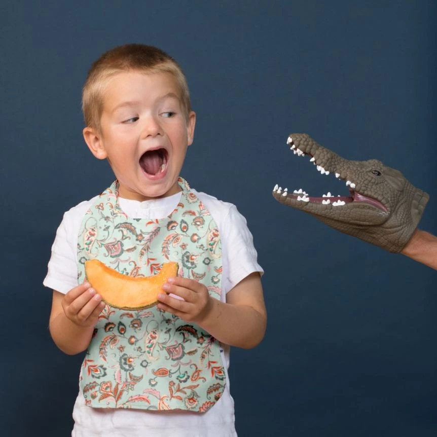 Elastic Napkin Child Vert Bohème 2 Elastic Napkin Child Vert Bohème – Image 2