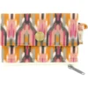 Zipper Pouch Card Purse Ikat Ocre