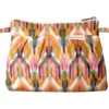 Mini Pleated Clutch Bag Ikat Ocre