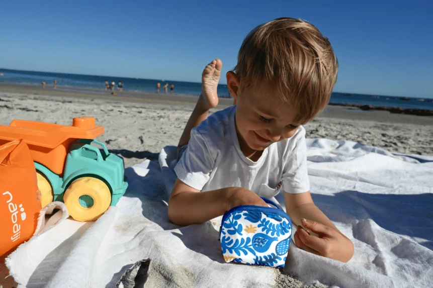 Gusset Coin Purse Passion Bleue 2 Gusset Coin Purse Passion Bleue – Image 2