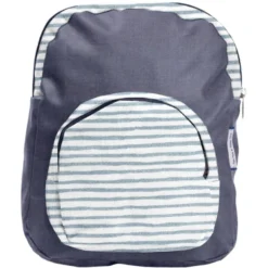 Children Rucksack Striped Blue Gray Glitter