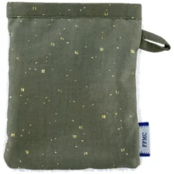 Make-Up Remover Glove Gaze Pois Or Kaki