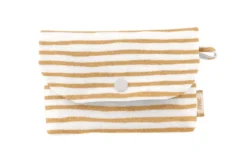 Soap Pouch Rayé Or Blanc