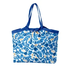 Pleated Tote Bag - Medium Size Passion Bleue
