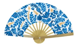 Hand-Held Fan Passion Bleue