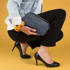 Belt Bag Striped Silver Dark Blue -Chic Bags Soldes 5611049f407063a56949a68629d8