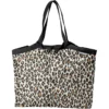 Pleated Tote Bag - Medium Size Leopard