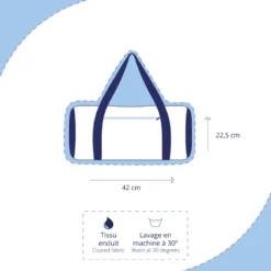 Duffle Bag Silver Linen -Chic Bags Soldes 6110b99d76f39219f65cd5780baa