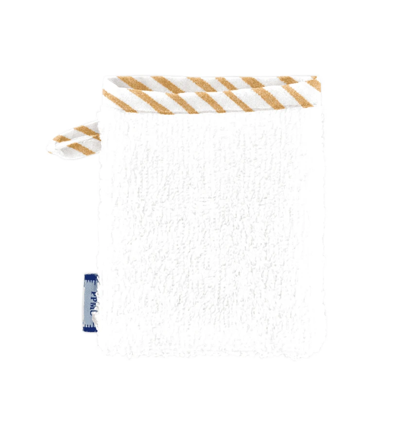 Make-Up Remover Glove Rayé Or Blanc 2 Make-Up Remover Glove Rayé Or Blanc – Image 2