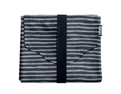 Changing Pad Striped Silver Dark Blue