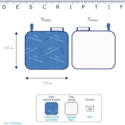 Makeup Remover Cotton Blue English Embroidery -Chic Bags Soldes 6db20e8fb8ccfaf78235e507e65e