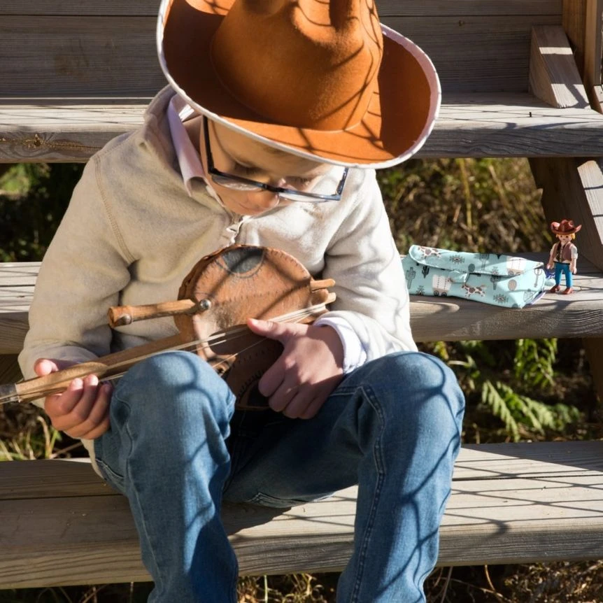 Glasses Case Bleu Western 2 Glasses Case Bleu Western – Image 2