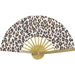 Hand-Held Fan Leopard