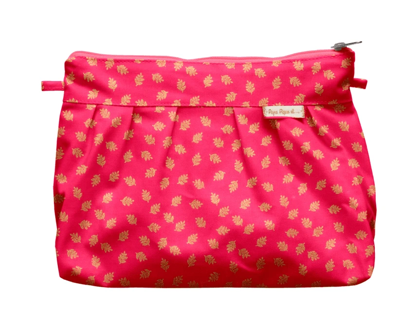 Pleated Clutch Bag Feuillage Or Rose 1 Pleated Clutch Bag Feuillage Or Rose