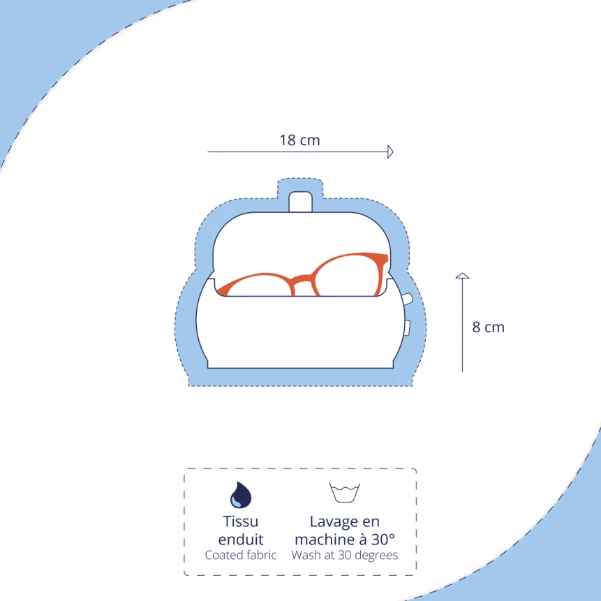 Glasses Case Bleu Western 3 Glasses Case Bleu Western – Image 3