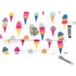 Zipper Pouch Card Purse Ice Cream