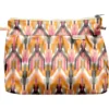 Pleated Clutch Bag Ikat Ocre