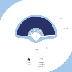 Hand-Held Fan Passion Bleue -Chic Bags Soldes 9761b61527928b499c70ec605732