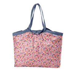 Pleated Tote Bag - Medium Size Lianes Printanieres