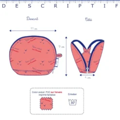 Gusset Coin Purse Striped Blue Gray Glitter -Chic Bags Soldes 9aab458c16779d7ab144f900ddf7