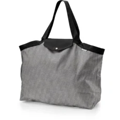 Tote Bag With A Zip Vichy Noir