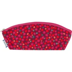Pencil Case Pompons Cerise