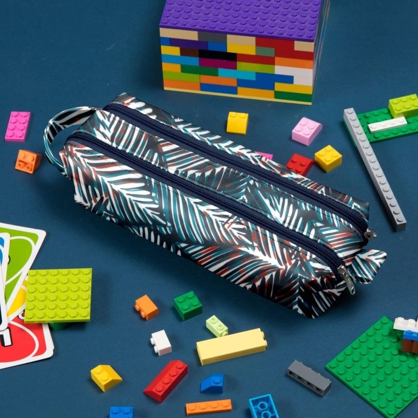 Double Compartment School Kit Feuillage Marine 3 Double Compartment School Kit Feuillage Marine – Image 3