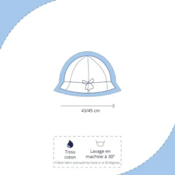 Sun Hat For Baby Blue English Embroidery -Chic Bags Soldes b3ce232ab6a1419ed2cd5202ac95