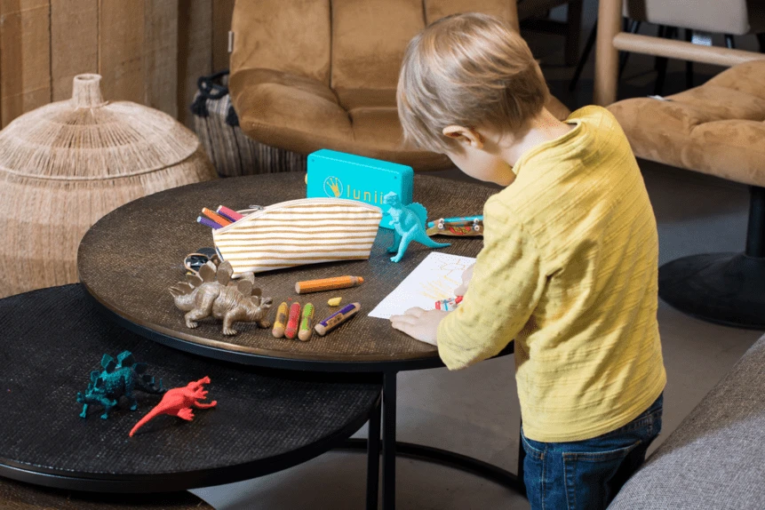 Pencil Case Rayé Or Blanc 2 Pencil Case Rayé Or Blanc – Image 2