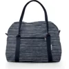 Bowling Bag Striped Silver Dark Blue