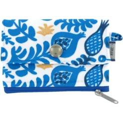 Zipper Pouch Card Purse Passion Bleue