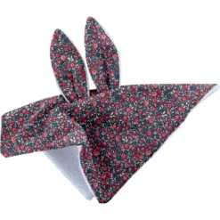 Doudou Lapin Camelias Rubis
