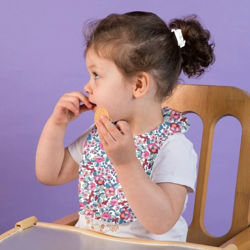 Bib - Baby Size Boutons Rose 2 Bib - Baby Size Boutons Rose – Image 2