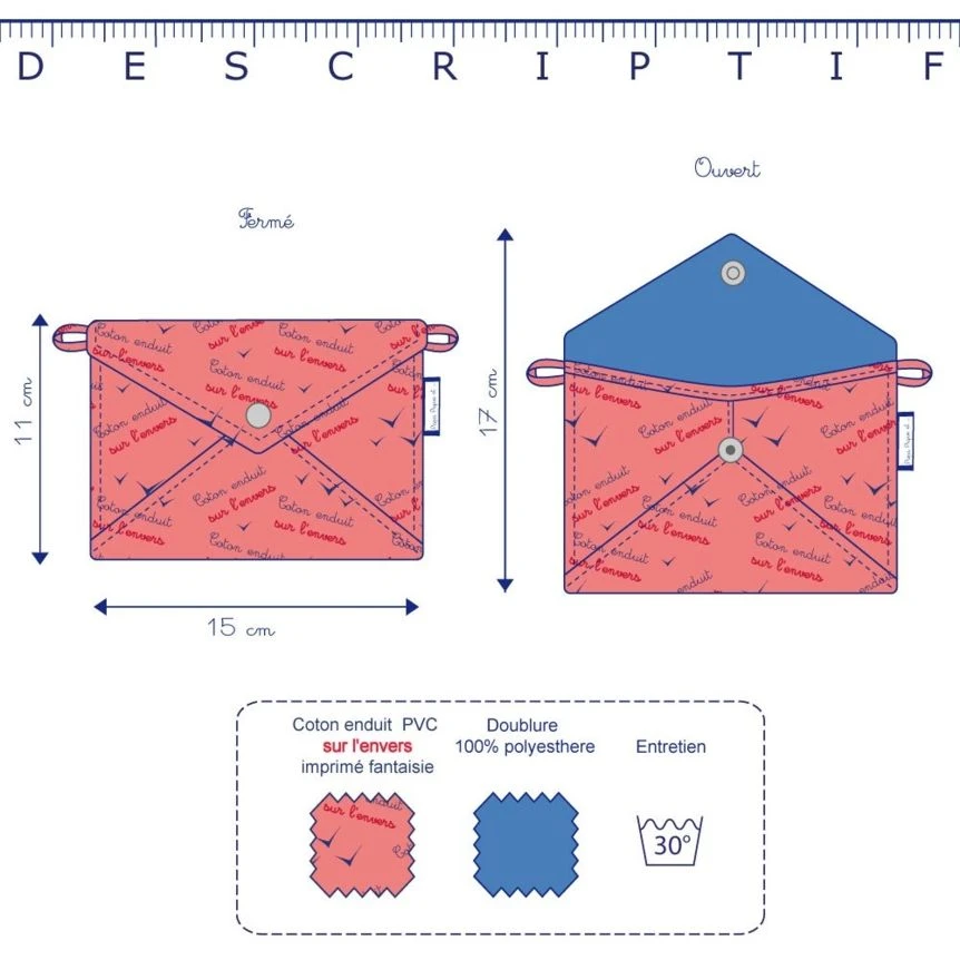 Little Envelope Clutch Silver Linen 3 Little Envelope Clutch Silver Linen – Image 3