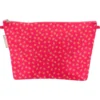 Cosmetic Bag With Flap Feuillage Or Rose