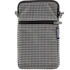 Quilted Phone Pocket Vichy Noir