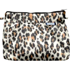 Pleated Clutch Bag Leopard
