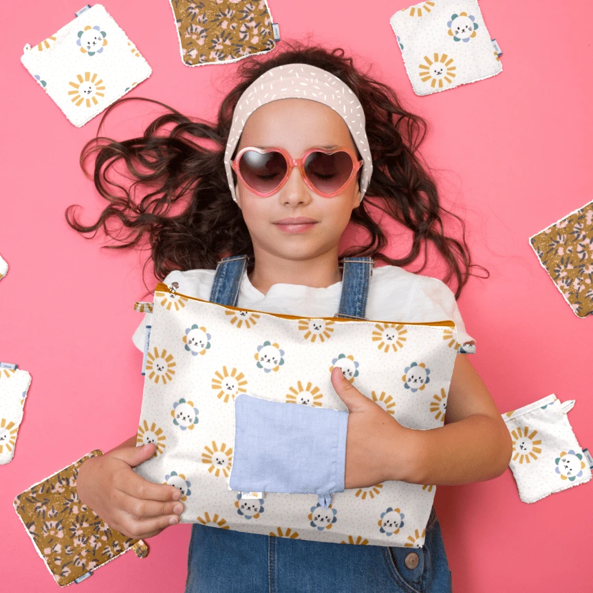 Cosmetic Bag With Flap Lionceau 2 Cosmetic Bag With Flap Lionceau – Image 2