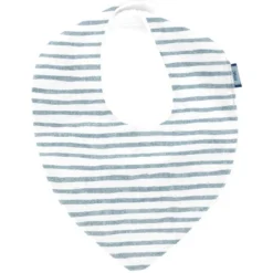 Bandana Bib Striped Blue Gray Glitter