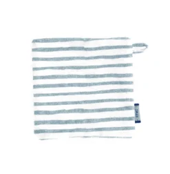 Makeup Remover Cotton Striped Blue Gray Glitter